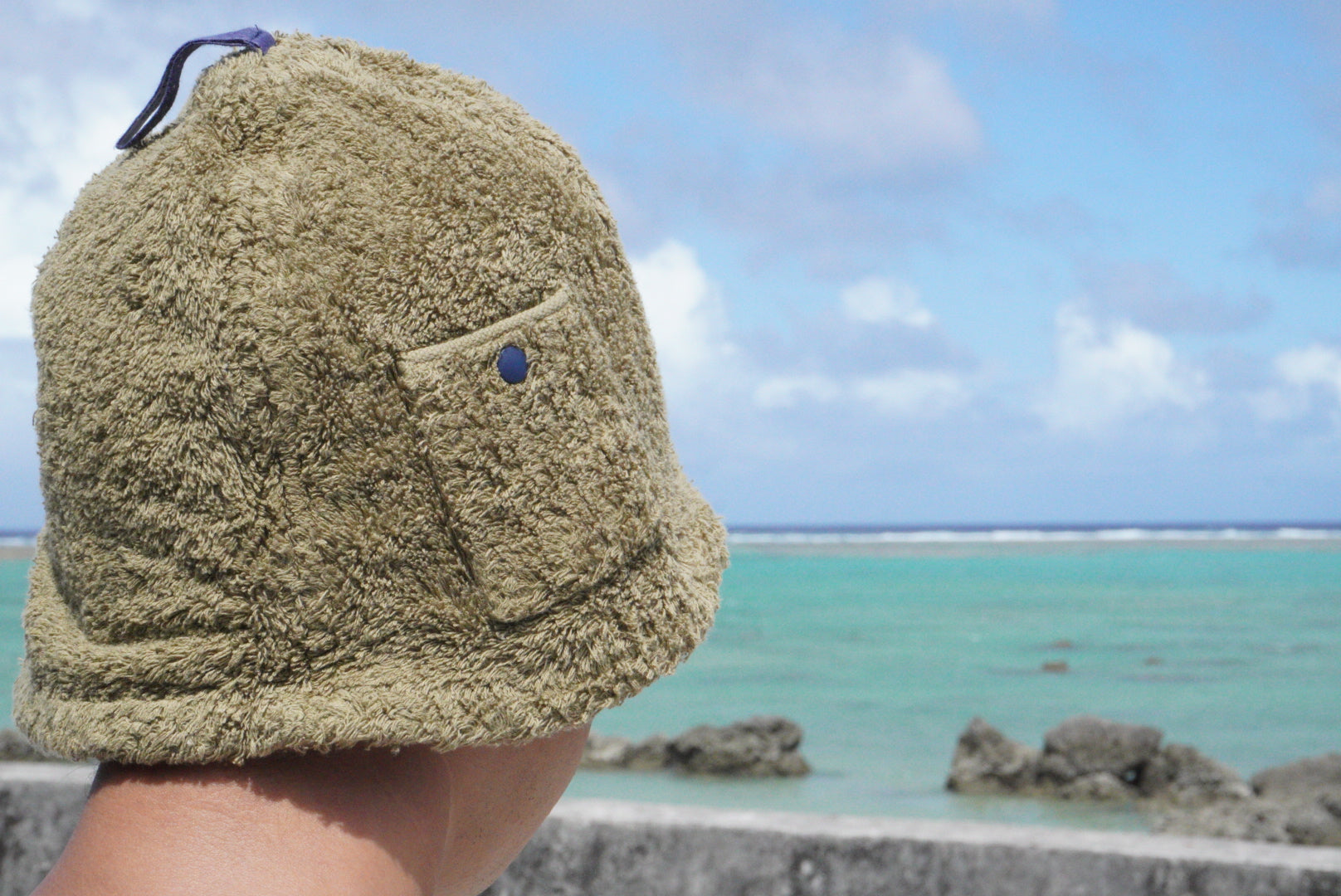 石垣島 Seaside KLATCH 今治サウナハット(ポケット付) - 石垣島カフェ